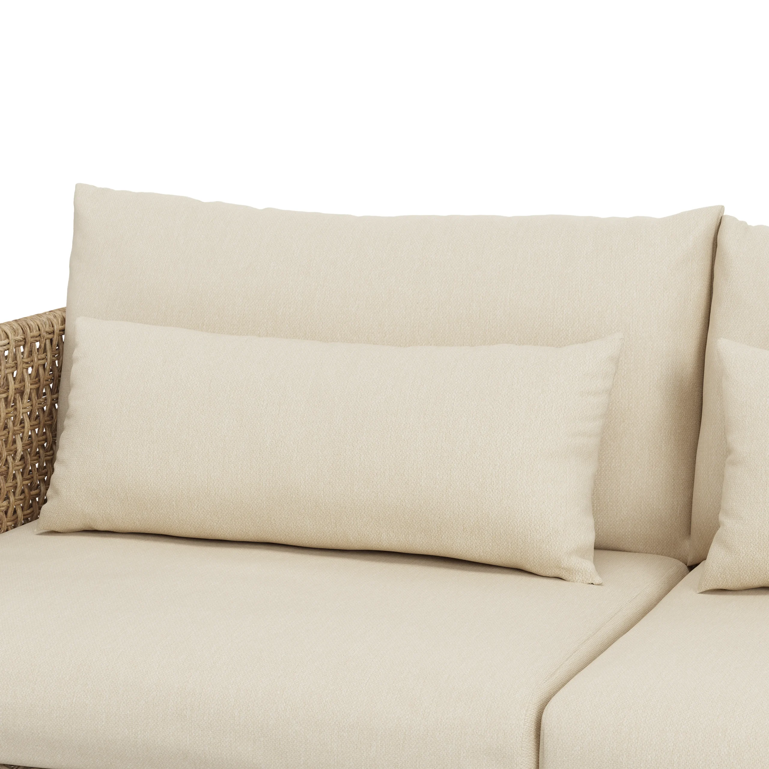Robbi 67.25_ Outdoor Loveseat Set - Dravite Ivory - Image 12