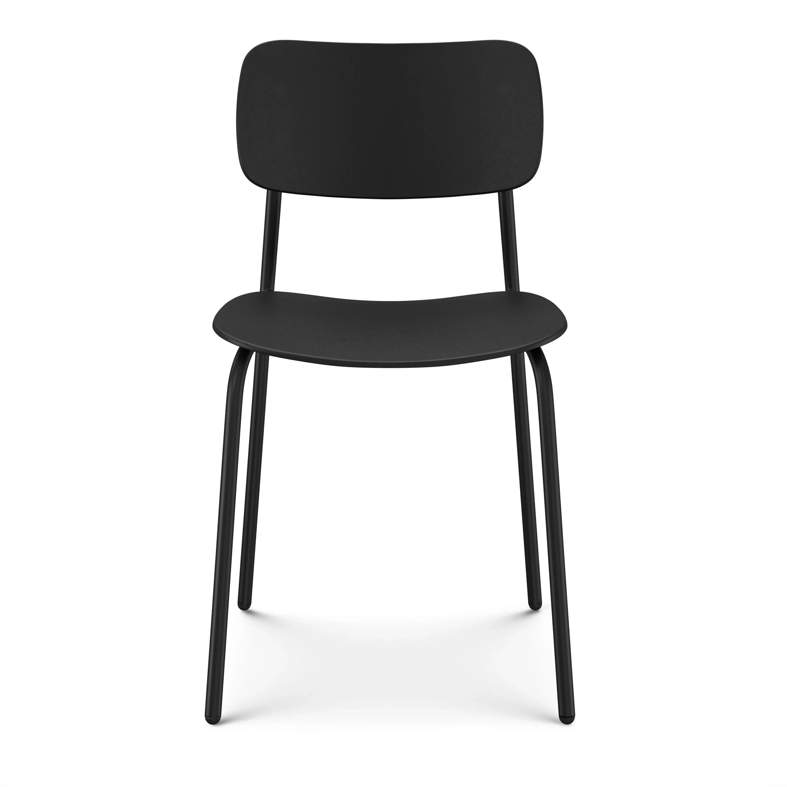 Ari Outdoor Stackable Dining Chair - Black - Image 4