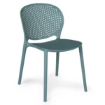Dot Outdoor Stackable Dining Chair - Surf Blue