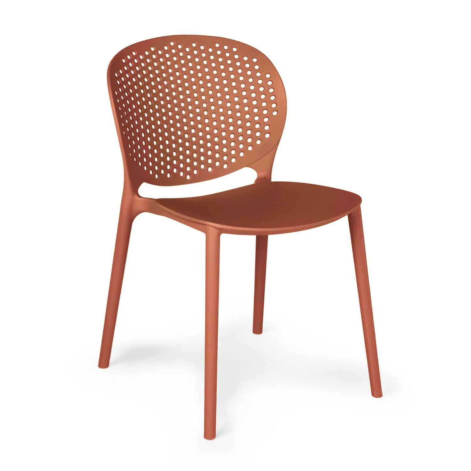 Dot Outdoor Stackable Dining Chair - Tanga Orange - Image 10