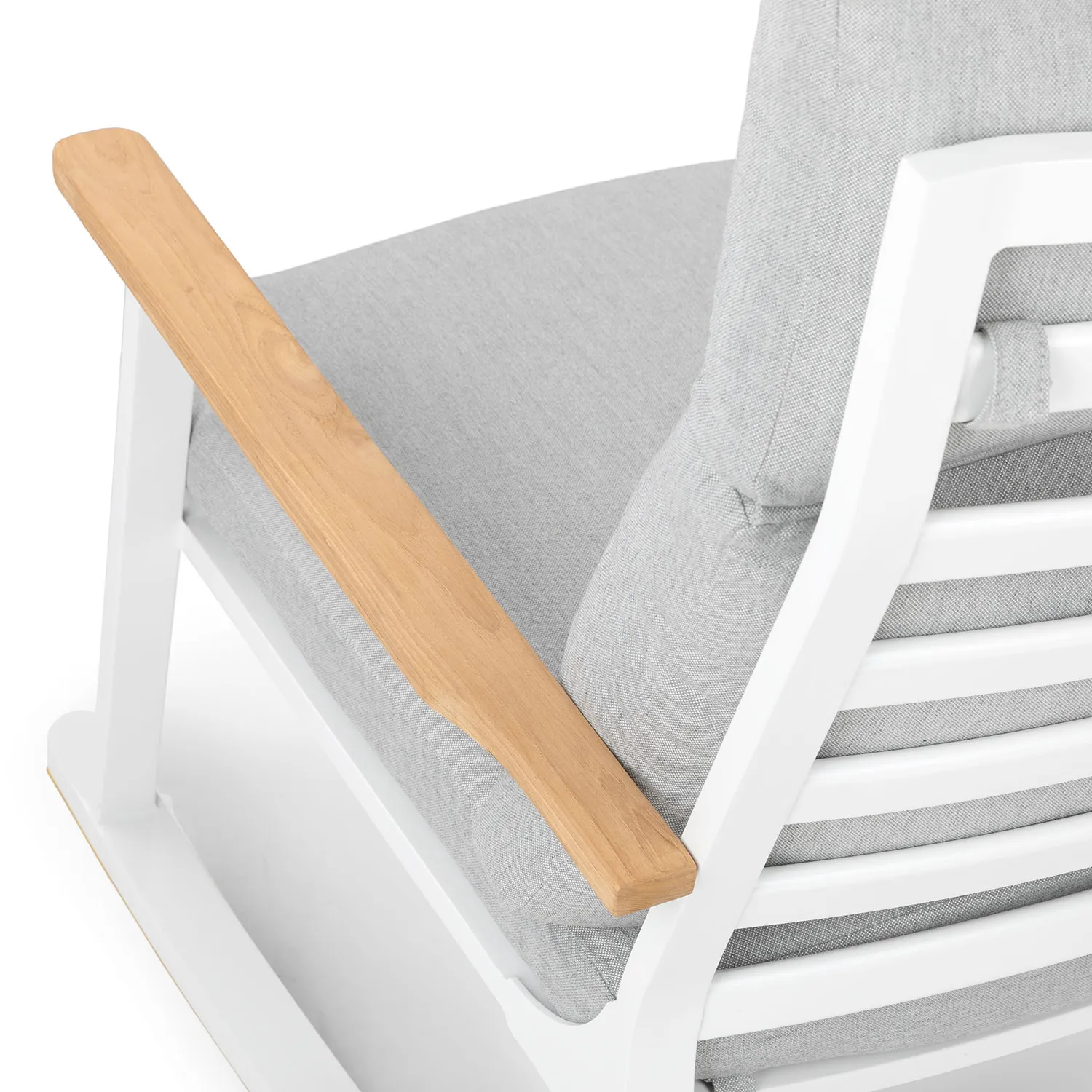 Eleya 31.5_ Outdoor Rocking Chair - Cera Gray - Image 10