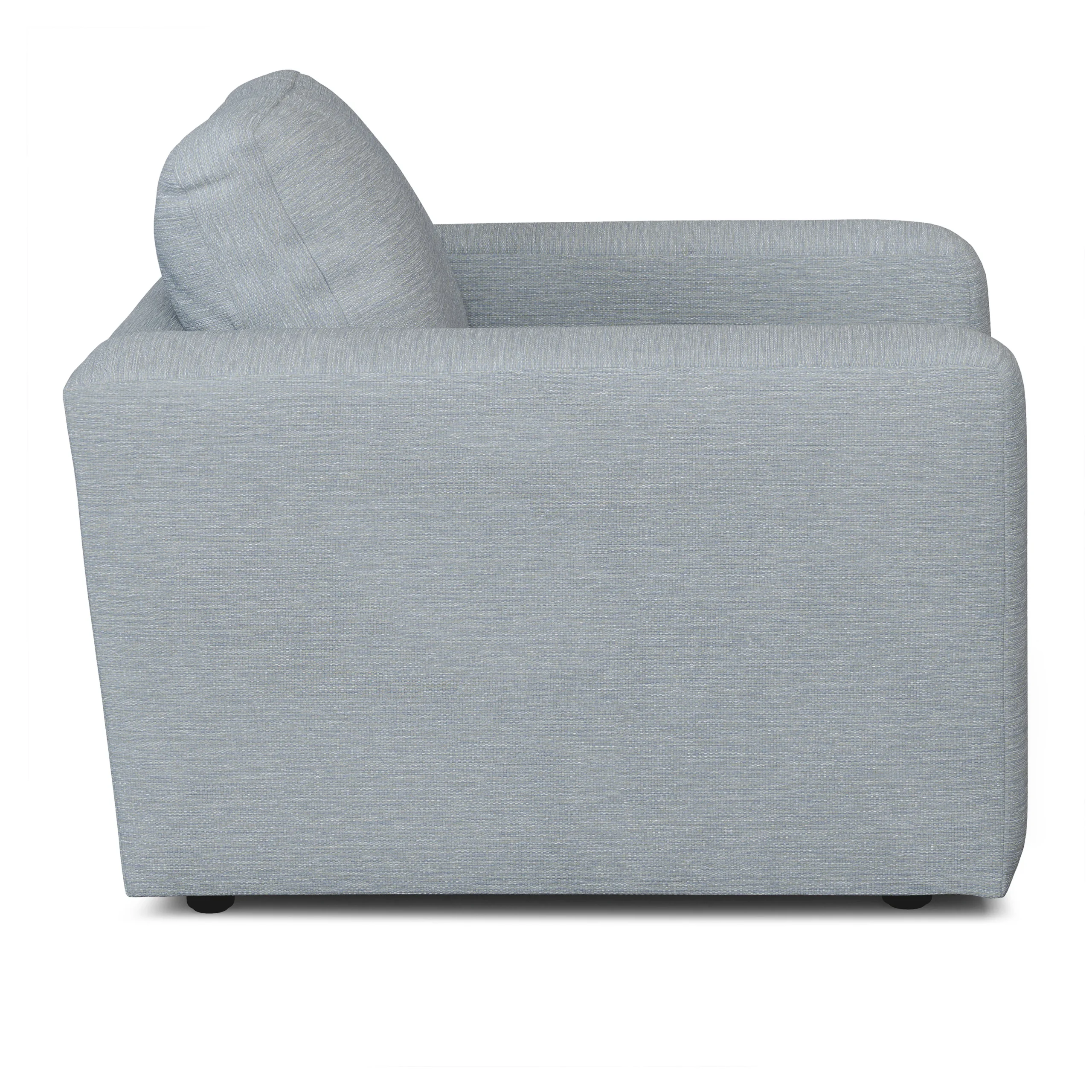 Riley 42_ Lounge Chair - Silver Light Blue - Image 8