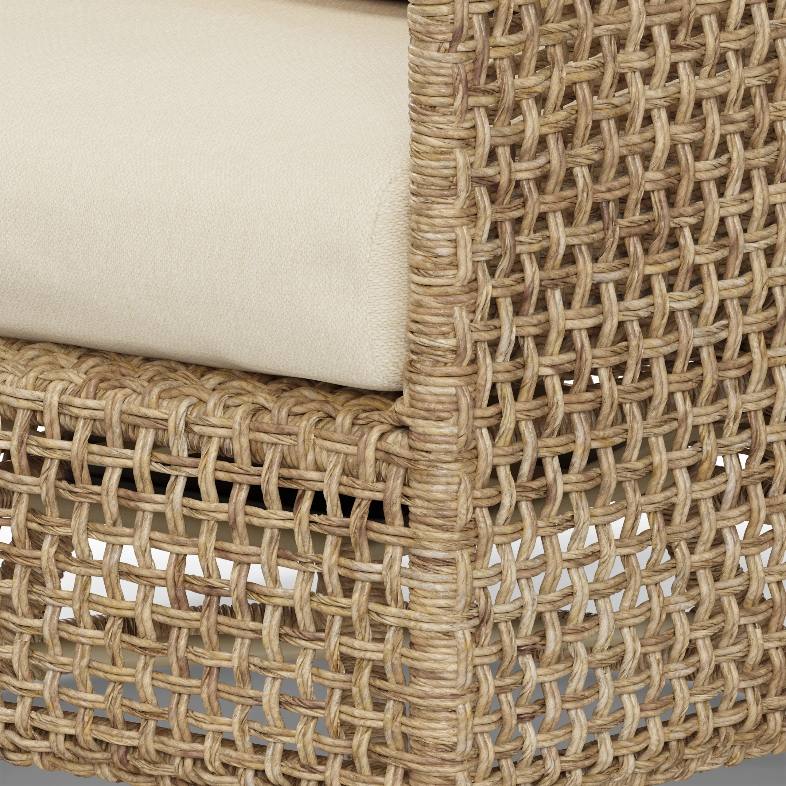 Robbi 32.5_ Outdoor Swivel Chair - Dravite Ivory - Image 6