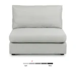 Beta 39.5_ Armless Chair Module - Welsh Gray