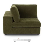 Beta 45_ Corner Chair Module - Cypress Green