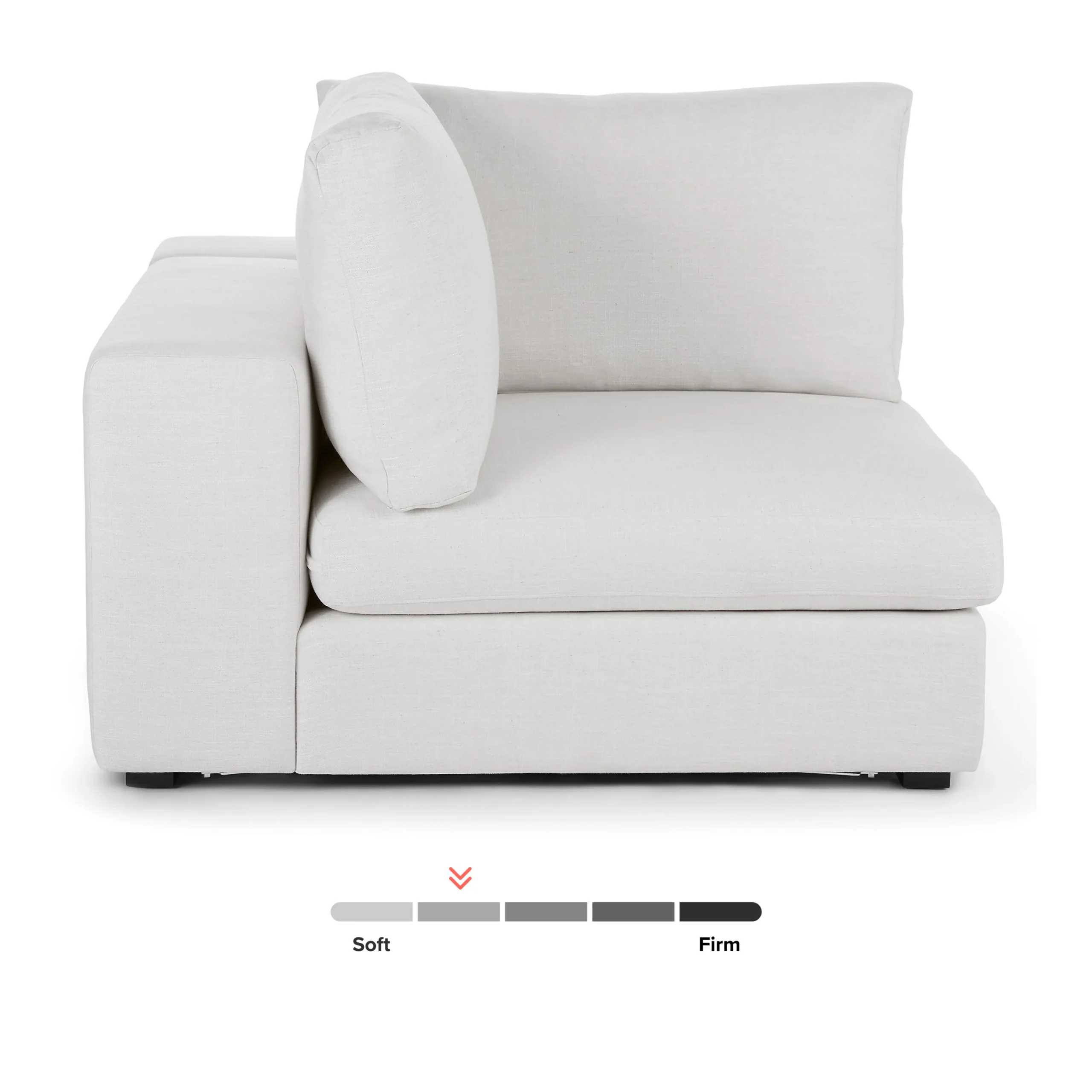 Beta 45_ Corner Chair Module - Quartz White - Image 9