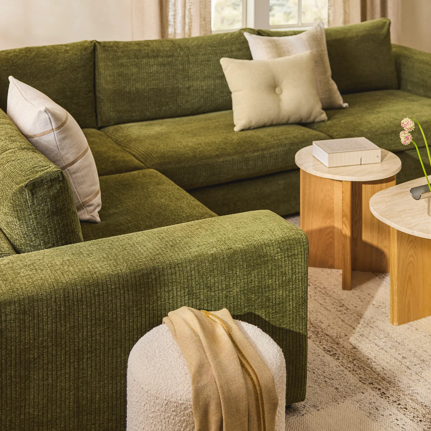 Beta 49_ Left Arm Chair Module - Cypress Green - Image 11