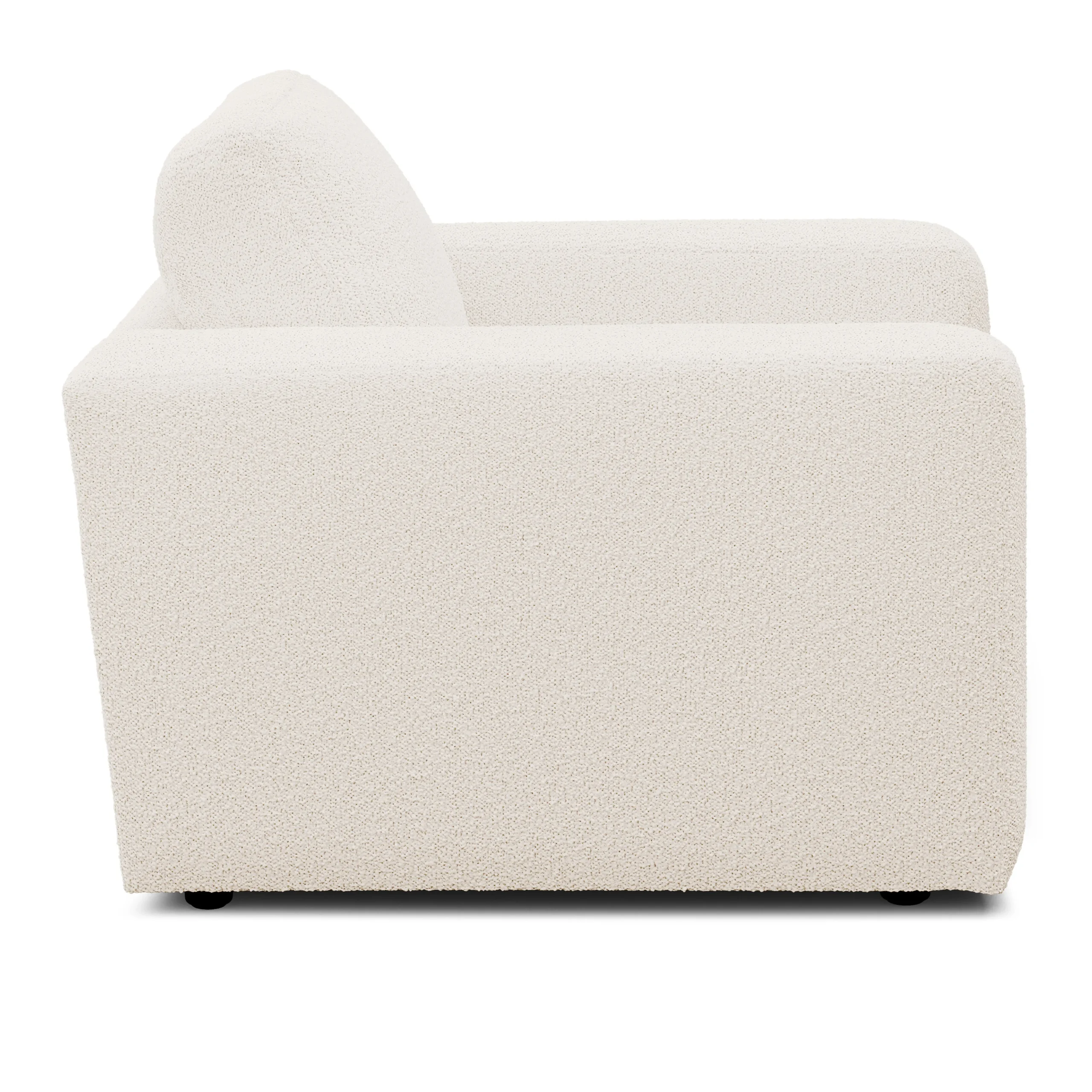 Riley 42_ Lounge Chair - Ivory Wool Bouclé - Image 8