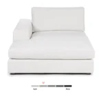 Beta 49_ Left Chaise Module - Quartz White