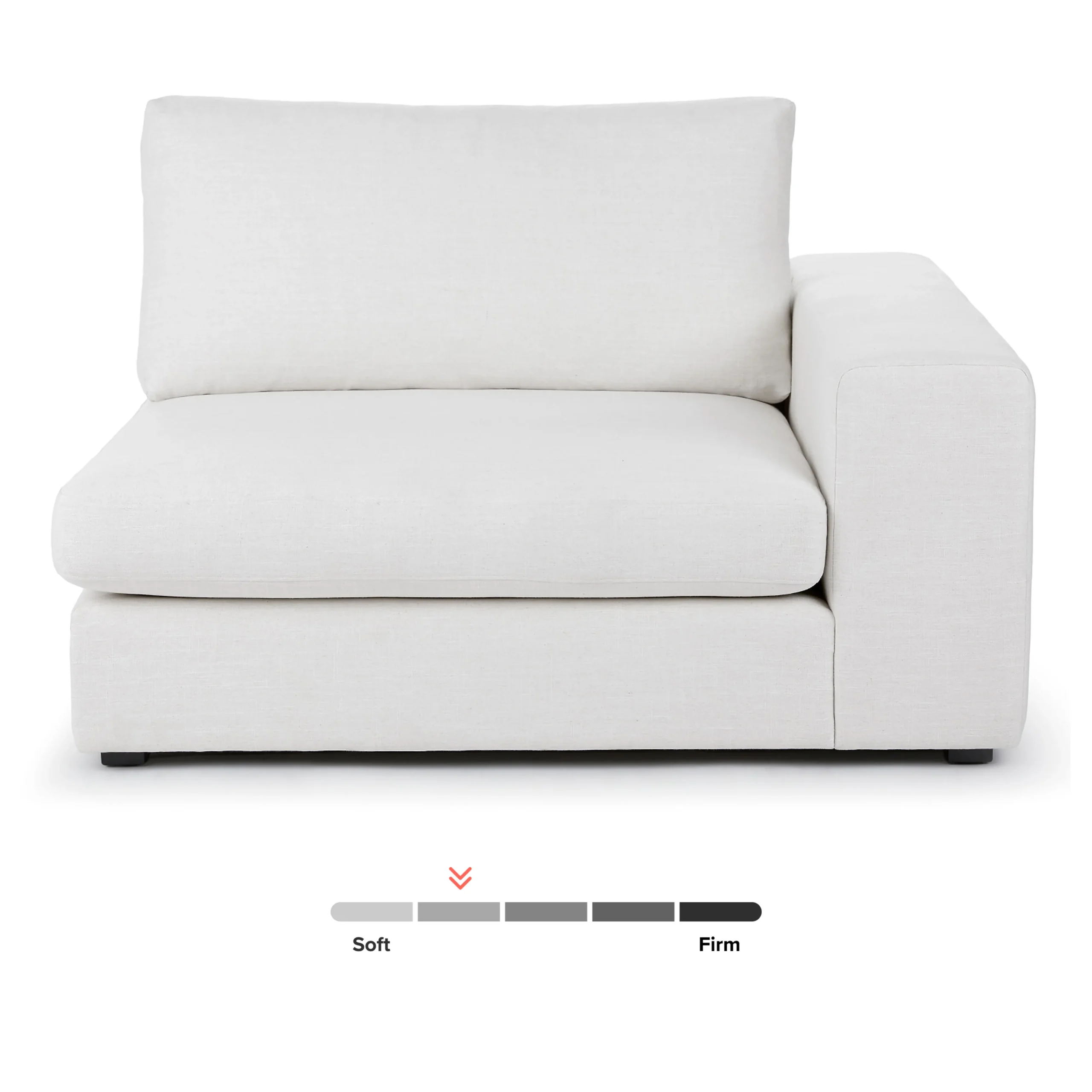 Beta 49_ Right Arm Chair Module - Quartz White - Image 13