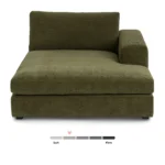 Beta 49_ Right Chaise Module - Cypress Green