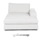 Beta 49_ Right Chaise Module - Quartz White
