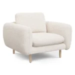 Sanders 37_ Lounge Chair - Ivory Wool Bouclé