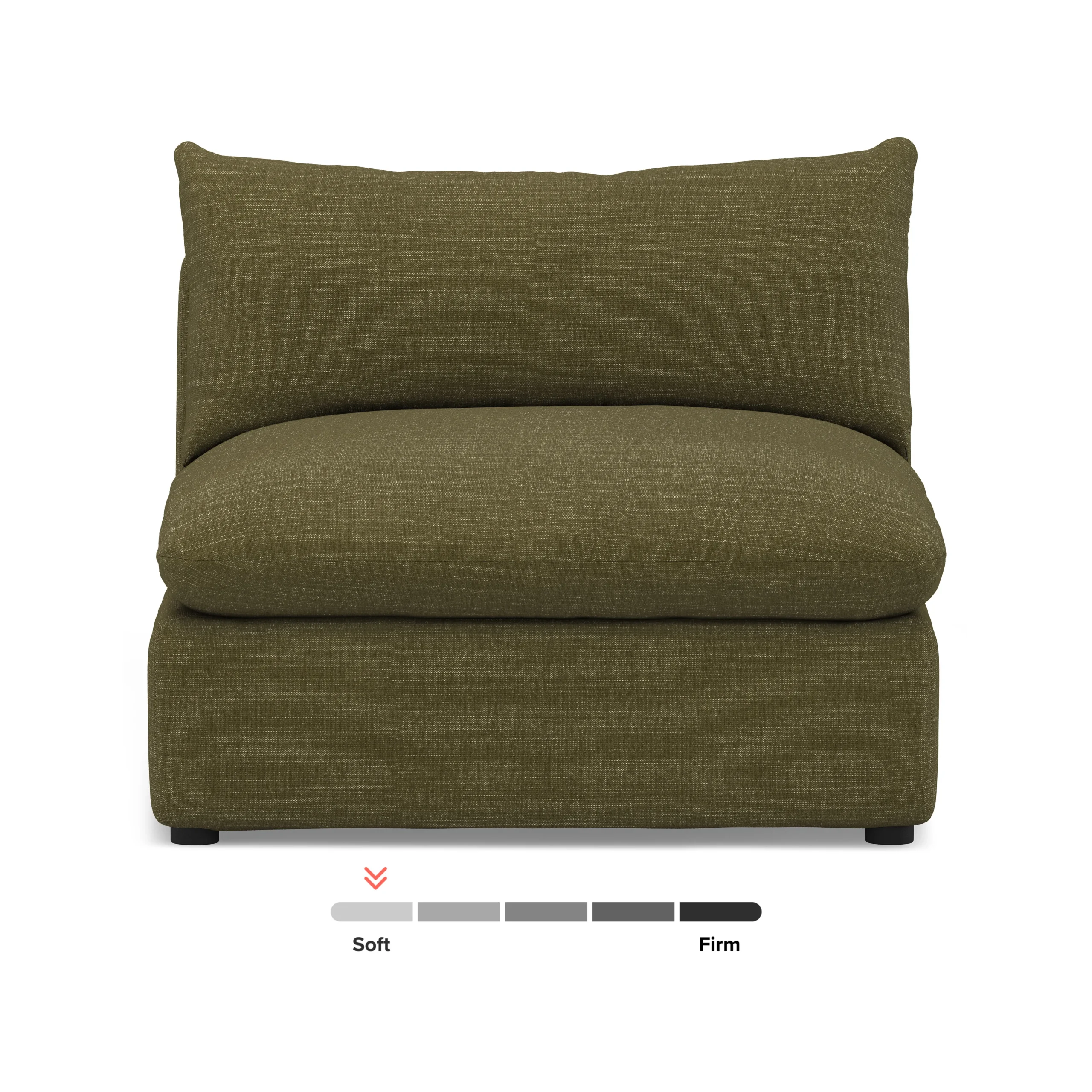 Leigh 39.5_ Armless Chair Module - Napa Moss - Image 11