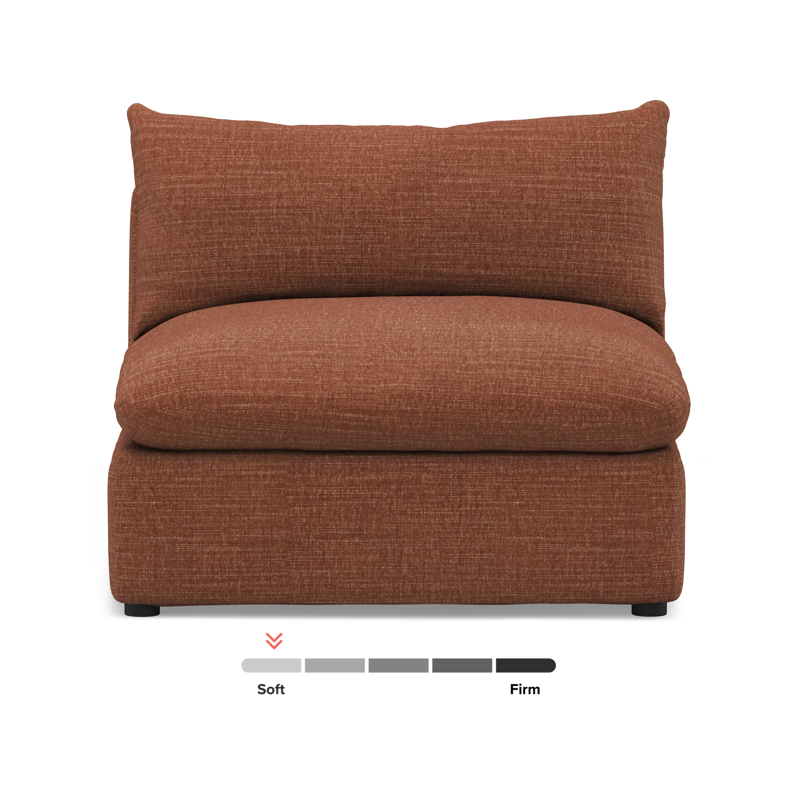 Leigh 39.5_ Armless Chair Module - Napa Rust - Image 11