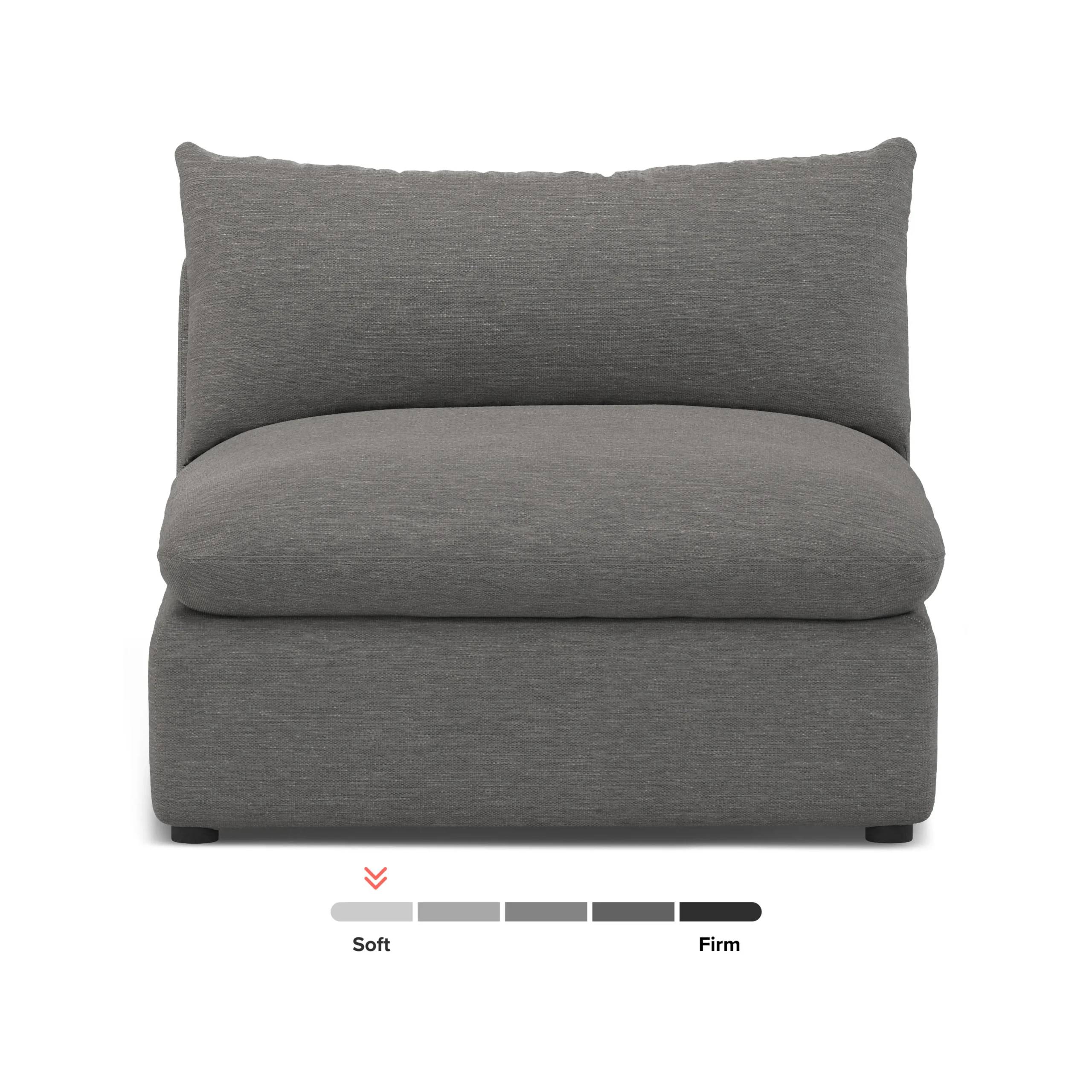 Leigh 39.5_ Armless Chair Module - Silver Gray - Image 13