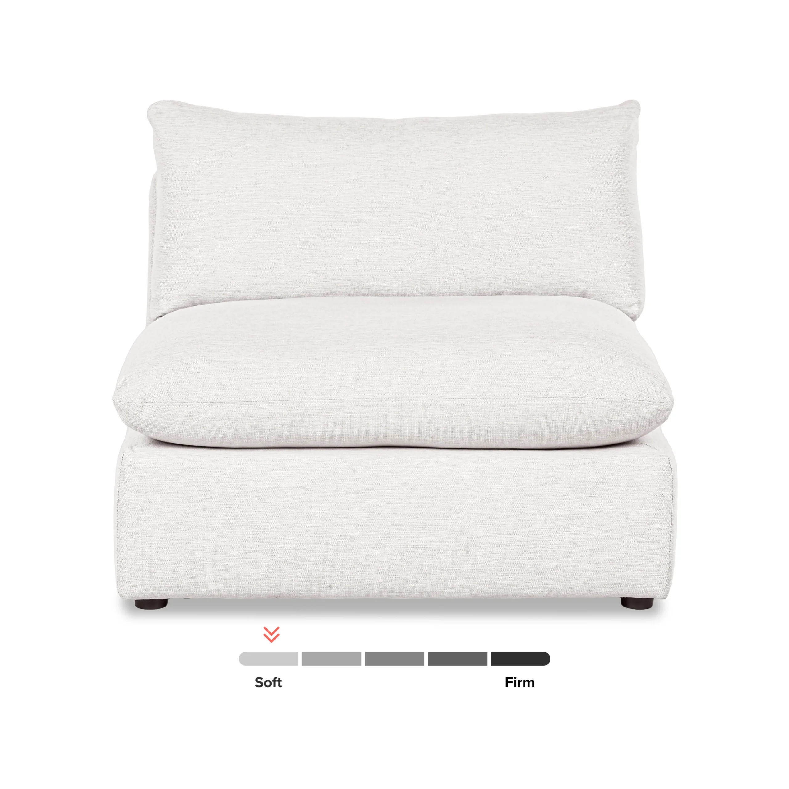 Leigh 39.5_ Armless Chair Module - Silver Ivory - Image 8