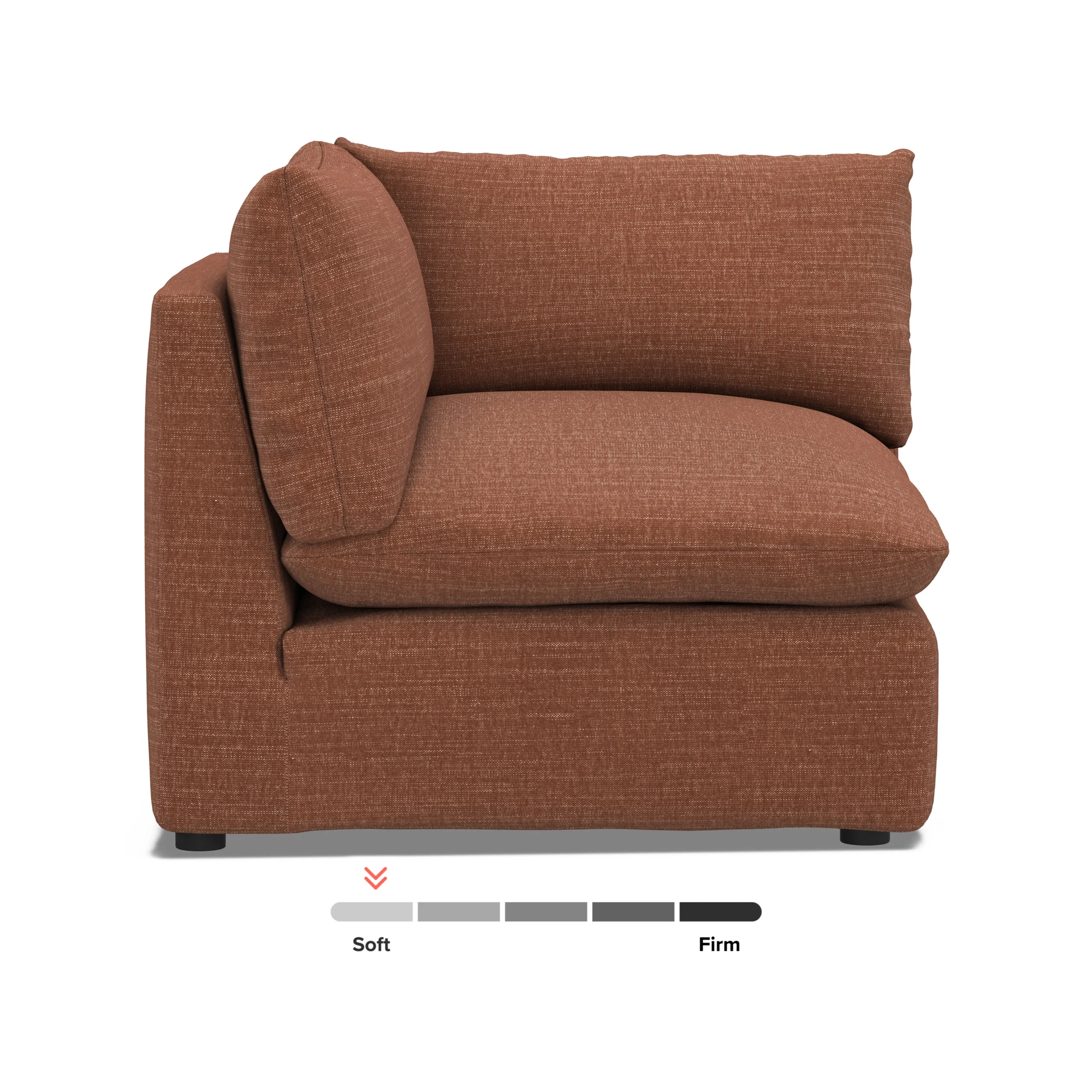 Leigh 41_ Corner Chair Module - Napa Rust - Image 11