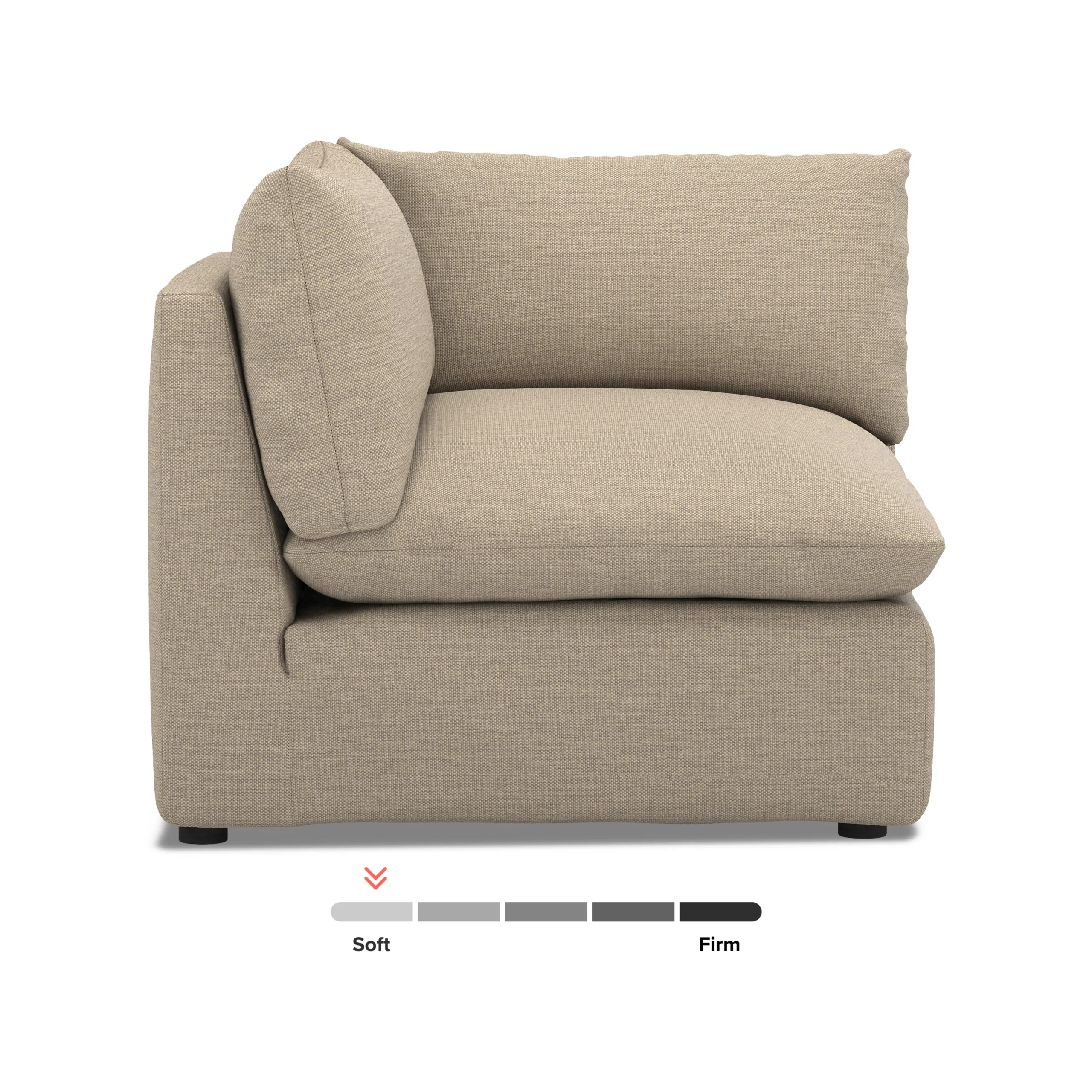 Leigh 41_ Corner Chair Module - Silver Taupe - Image 13