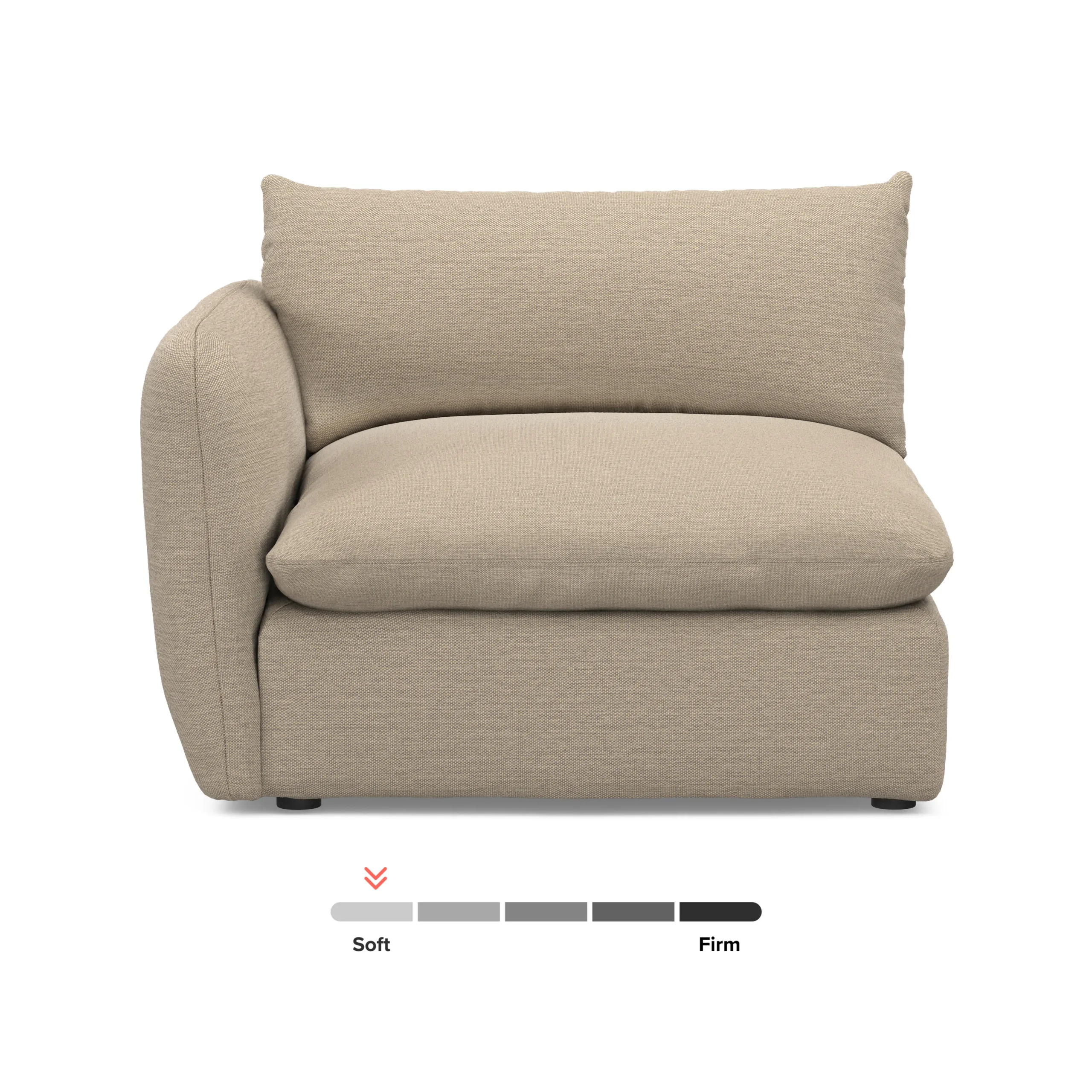 Leigh 46_ Left Arm Module - Silver Taupe - Image 3