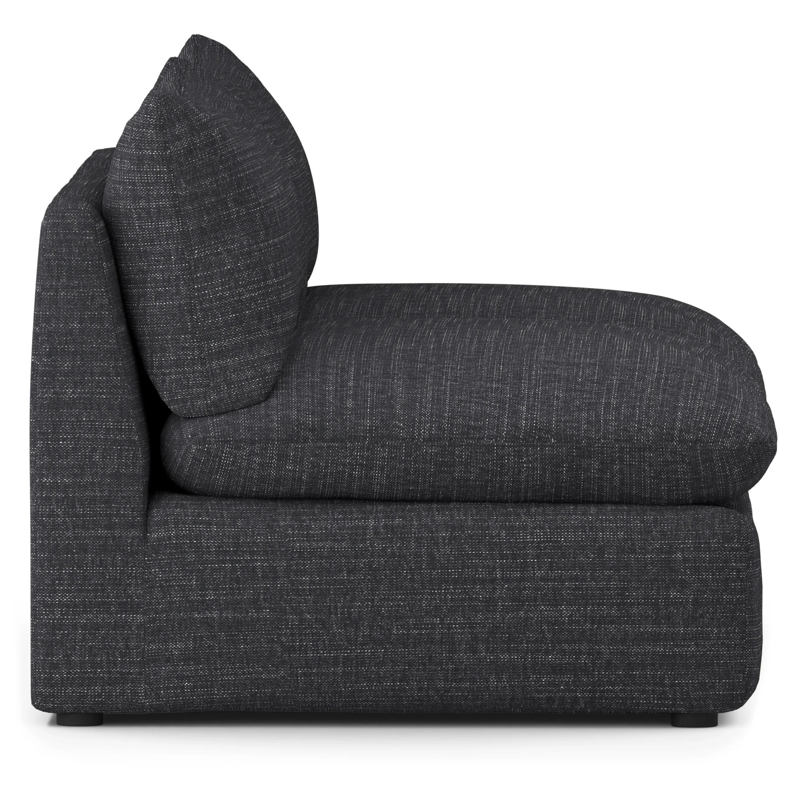 Leigh 79_ Armless Modular Sofa - Napa Charcoal - Image 11