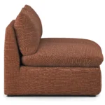 Leigh 79_ Armless Modular Sofa - Napa Rust