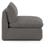 Leigh 79_ Armless Modular Sofa - Silver Gray