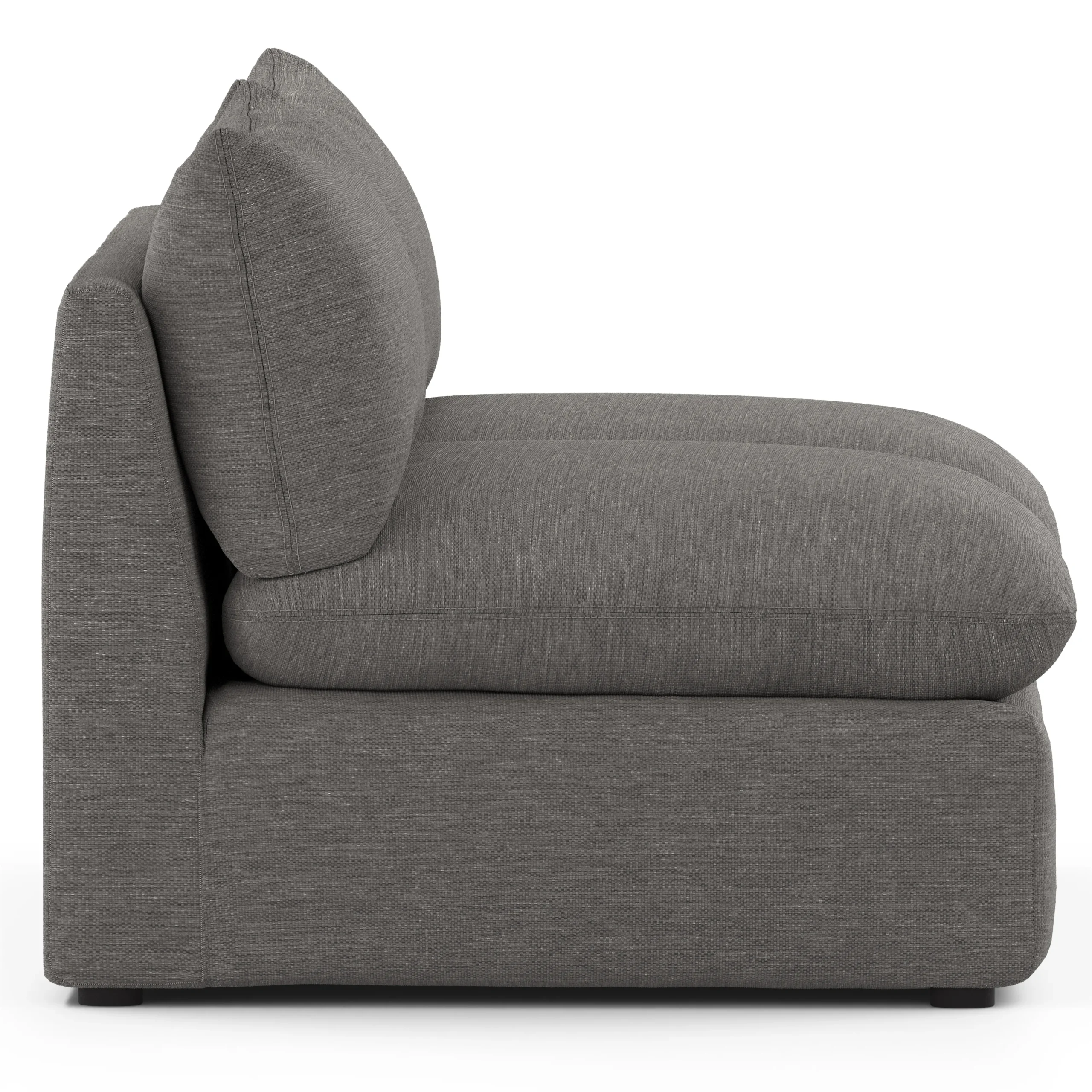 Leigh 79_ Armless Modular Sofa - Silver Gray - Image 11