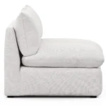 Leigh 79_ Armless Modular Sofa - Silver Ivory