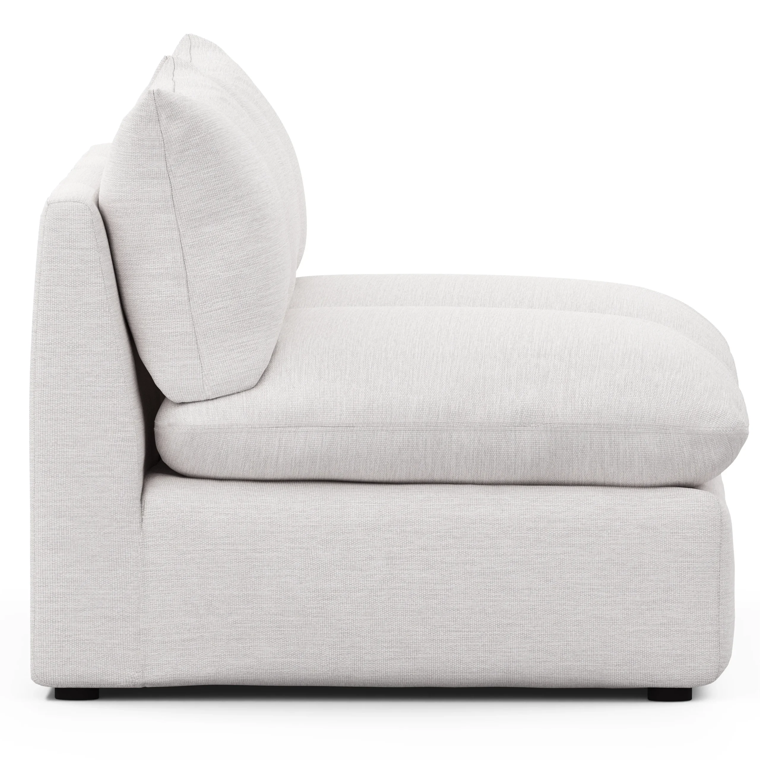Leigh 79_ Armless Modular Sofa - Silver Ivory - Image 11