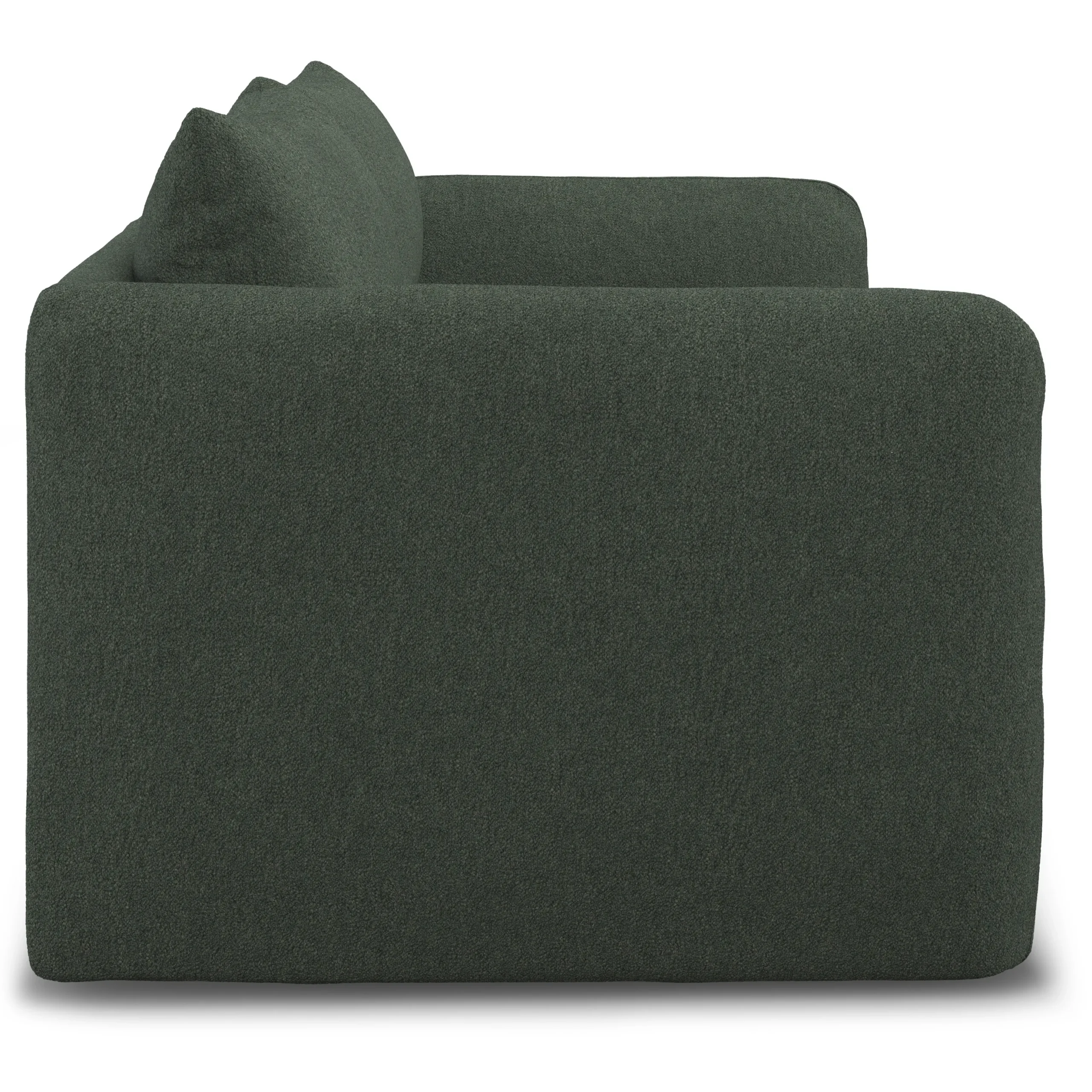 Leigh 92_ Modular Sofa - Green Wool Bouclé - Image 10