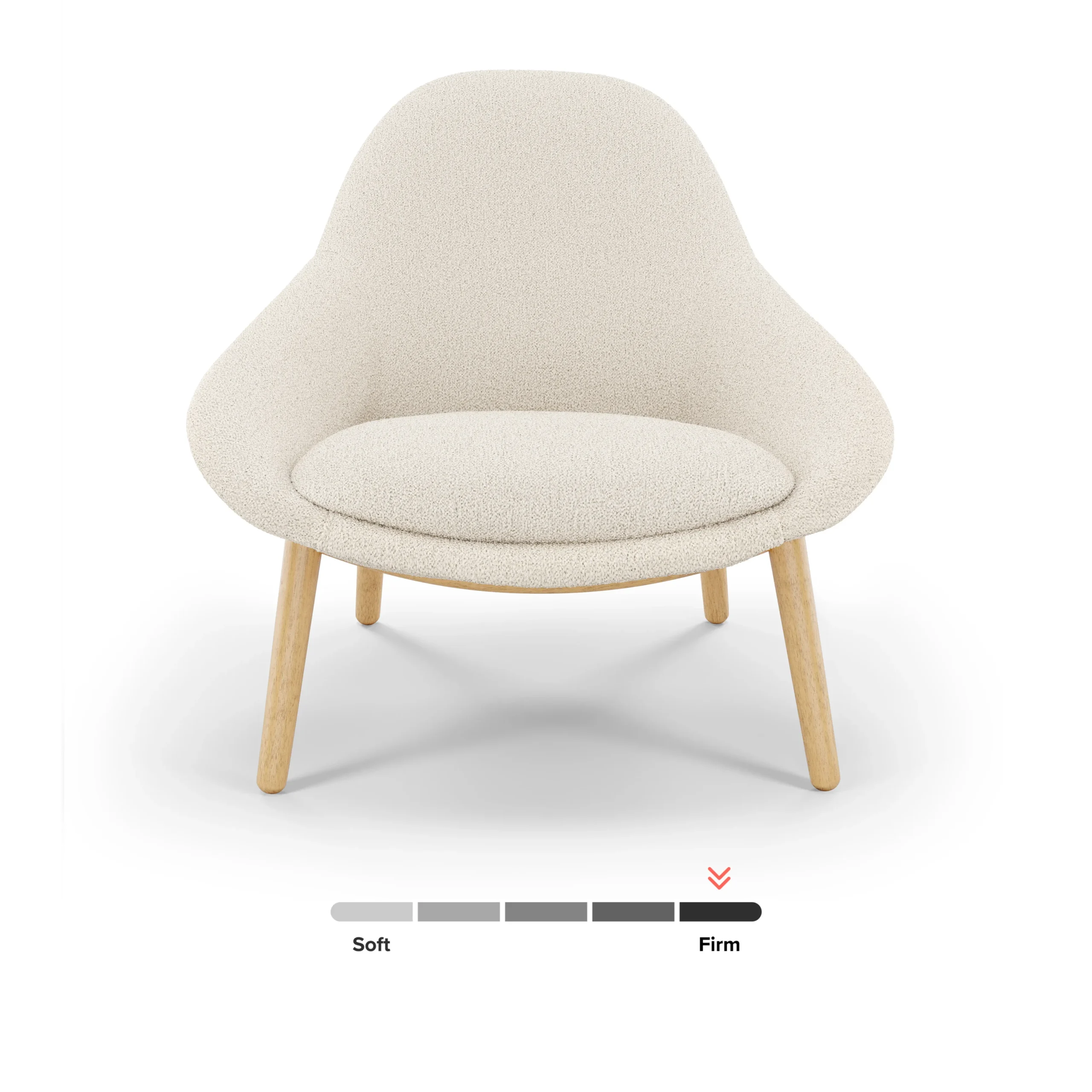 Sunny 32_ Lounge Chair - Ivory Wool Bouclé - Image 9
