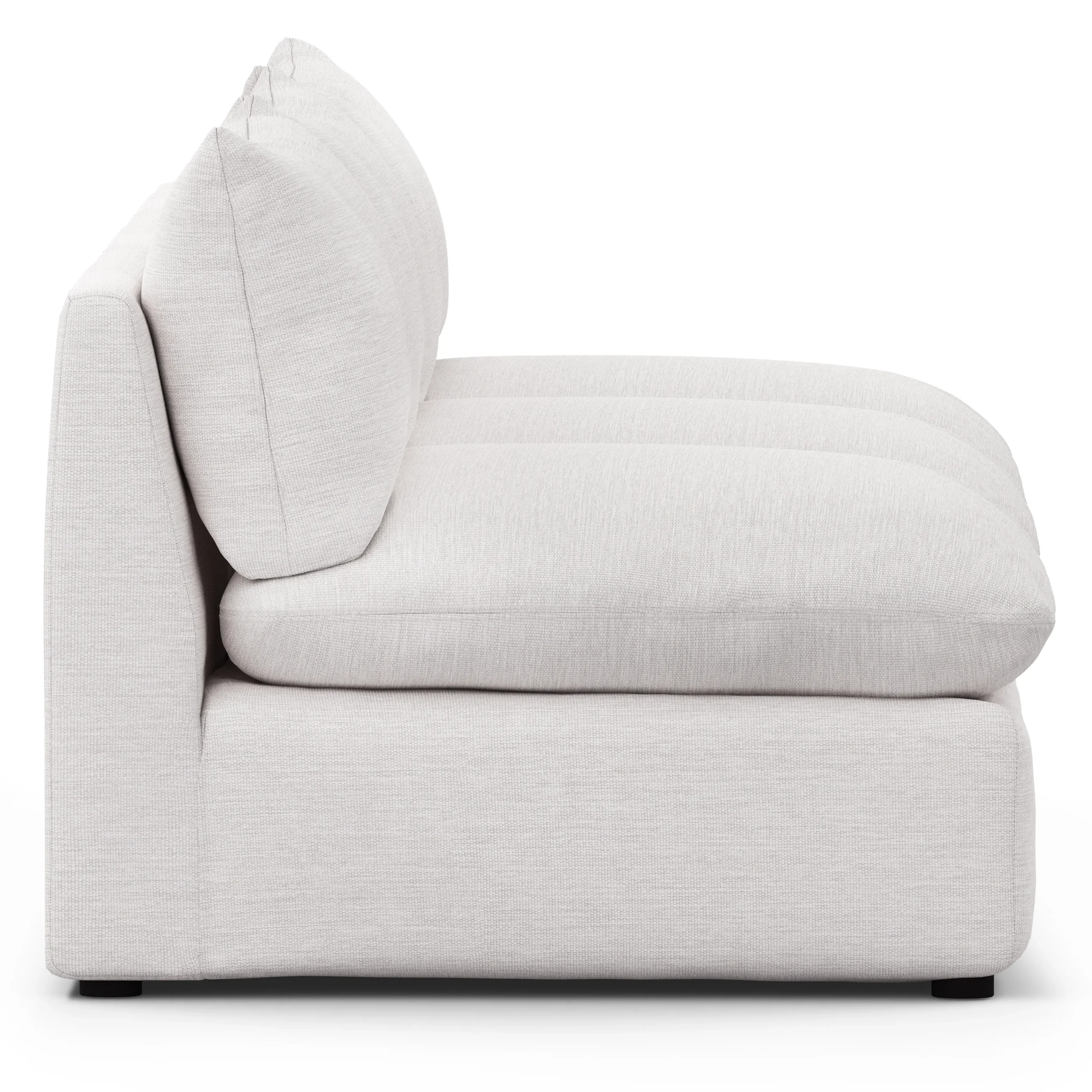 Leigh 118_ Armless Modular Sofa - Silver Ivory - Image 10