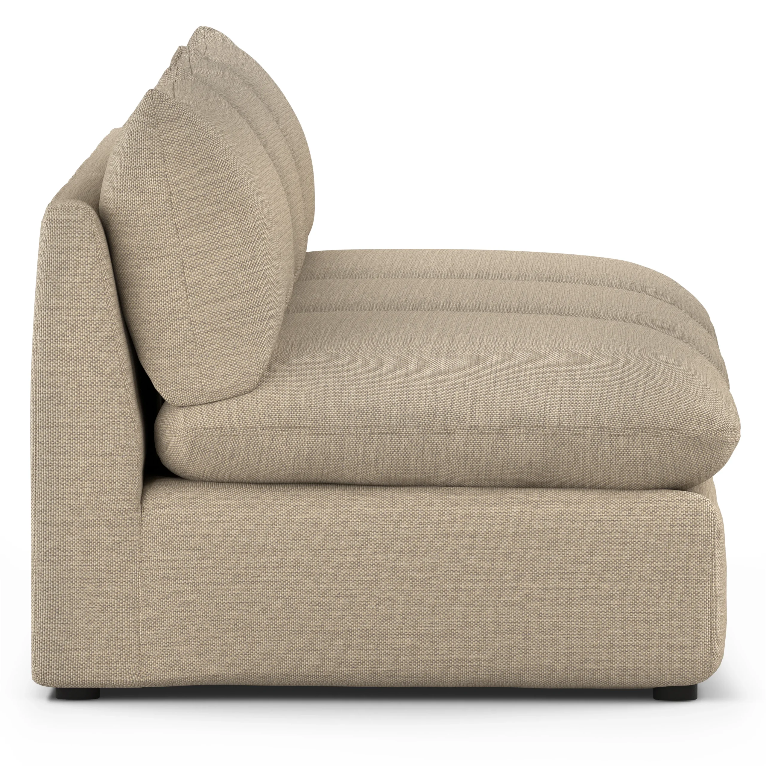 Leigh 118_ Armless Modular Sofa - Silver Taupe - Image 10