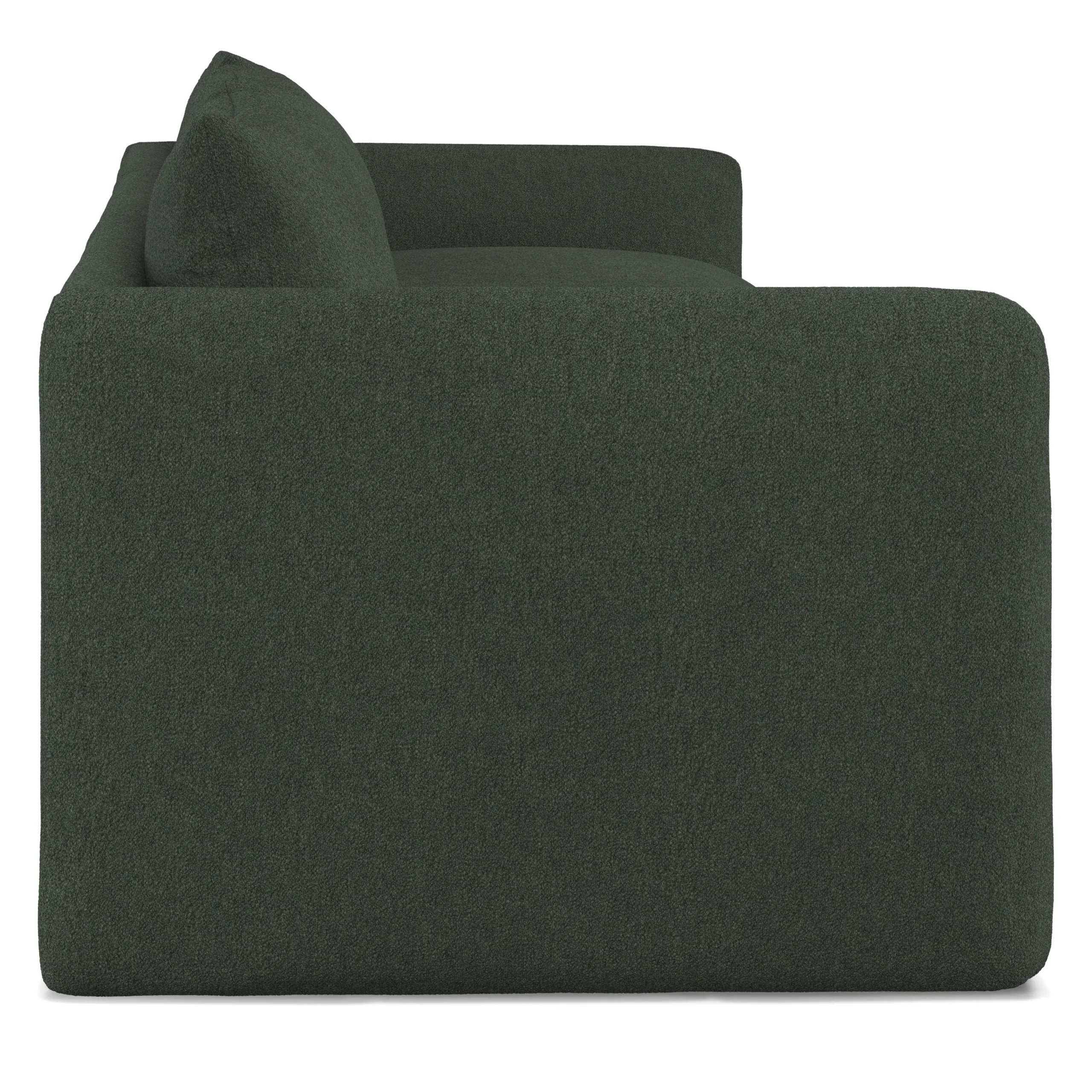 Leigh 131.5_ Modular Sofa - Green Wool Bouclé - Image 11