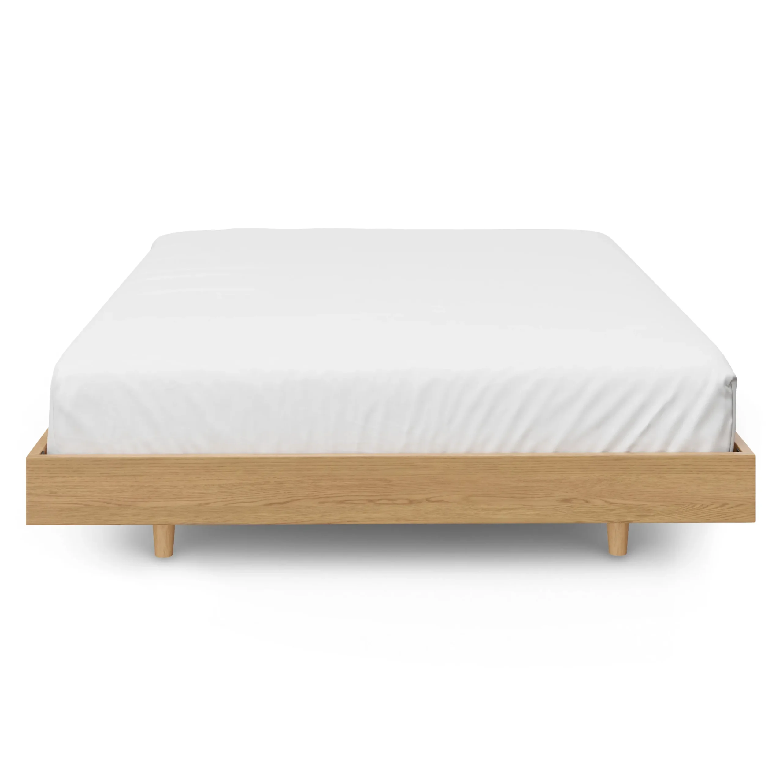 Basi Queen Bed Frame - White Oak - Image 12