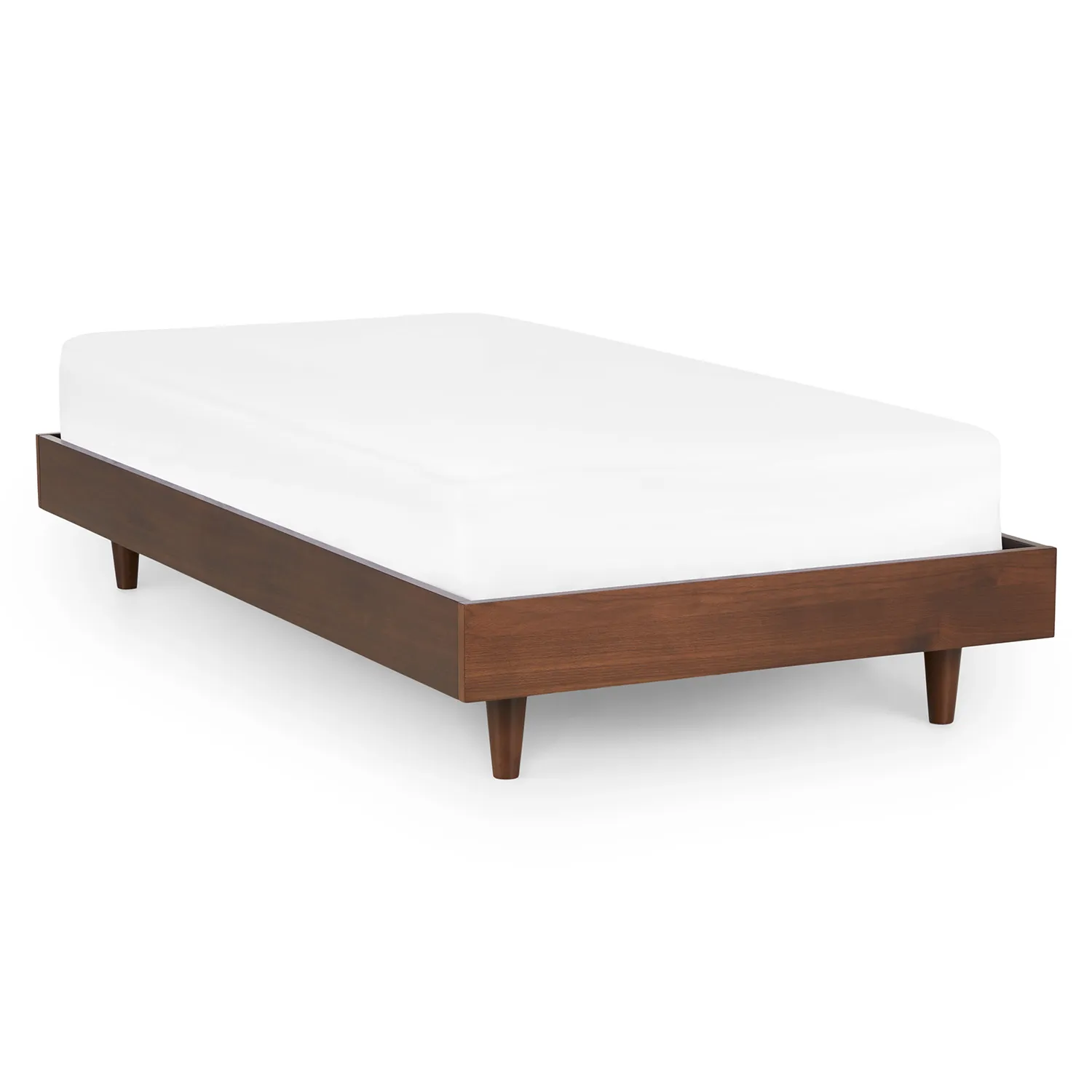 Basi Twin Bed Frame - Walnut - Image 3