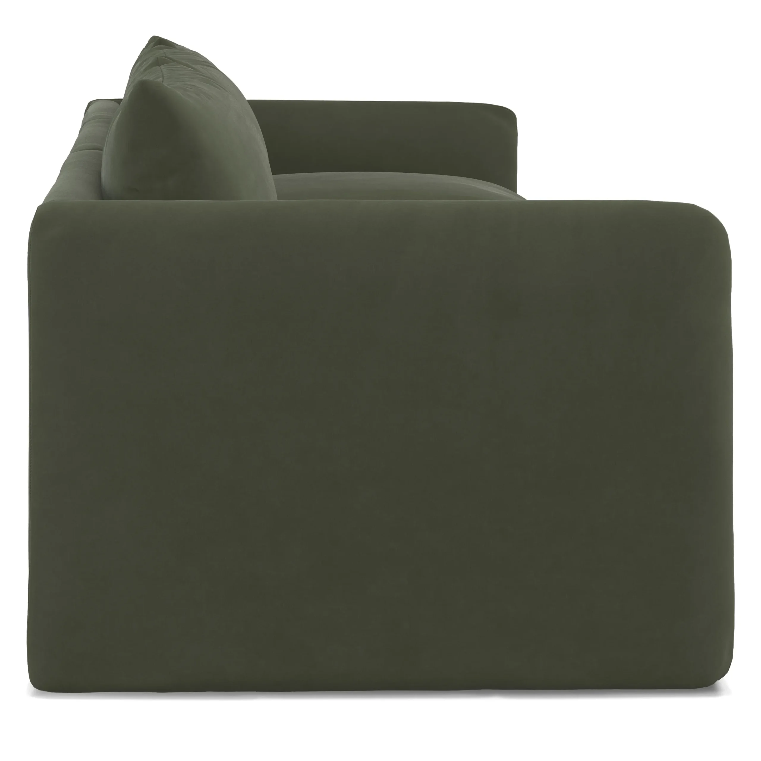 Leigh 131.5_ Velvet Modular Sofa - Hale Fir Green - Image 10