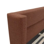 Calabri King Upholstered Bed - Napa Rust