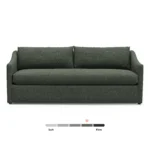 Landry 84.5_ Sofa Bed - Green Wool Bouclé