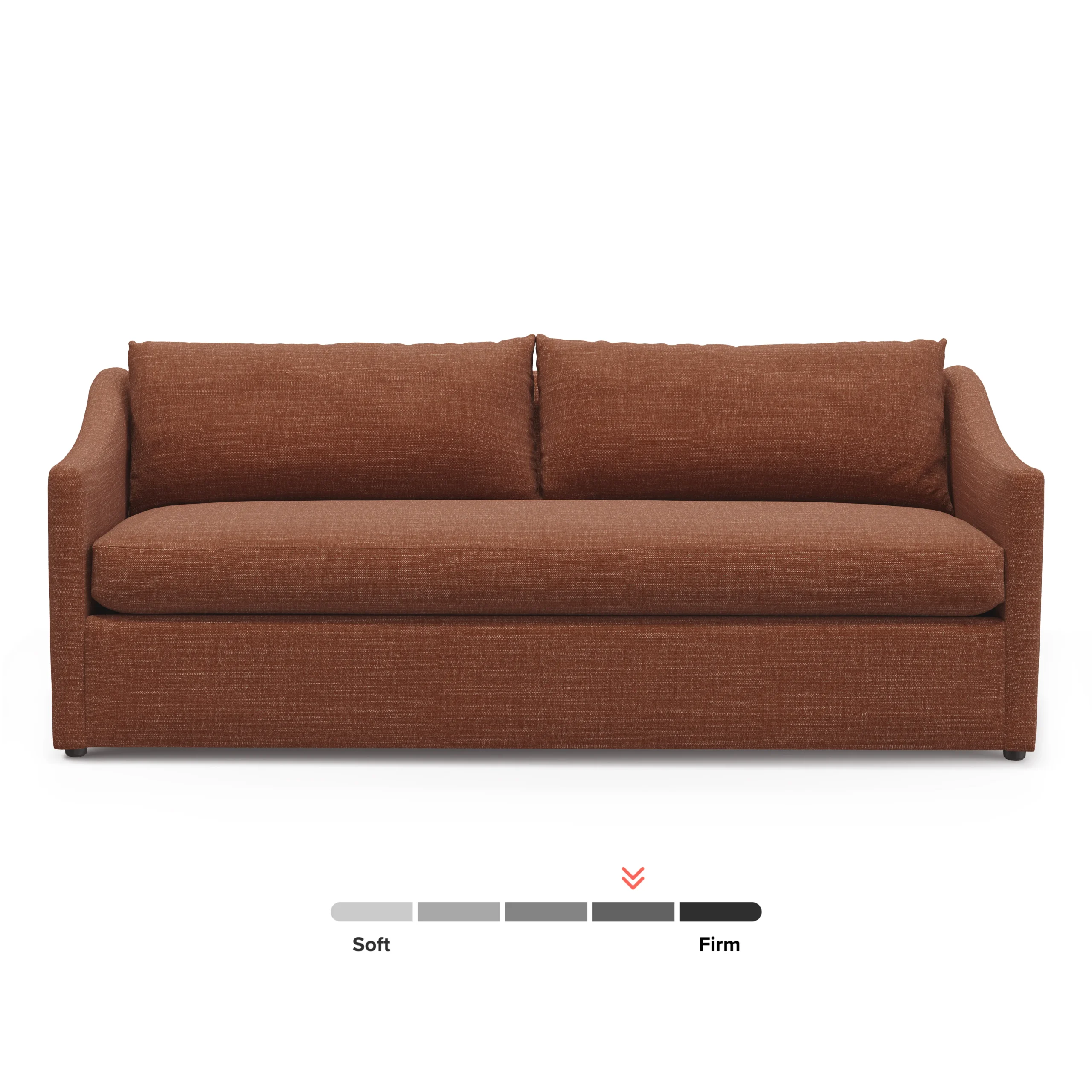 Landry 84.5_ Sofa Bed - Napa Rust - Image 4