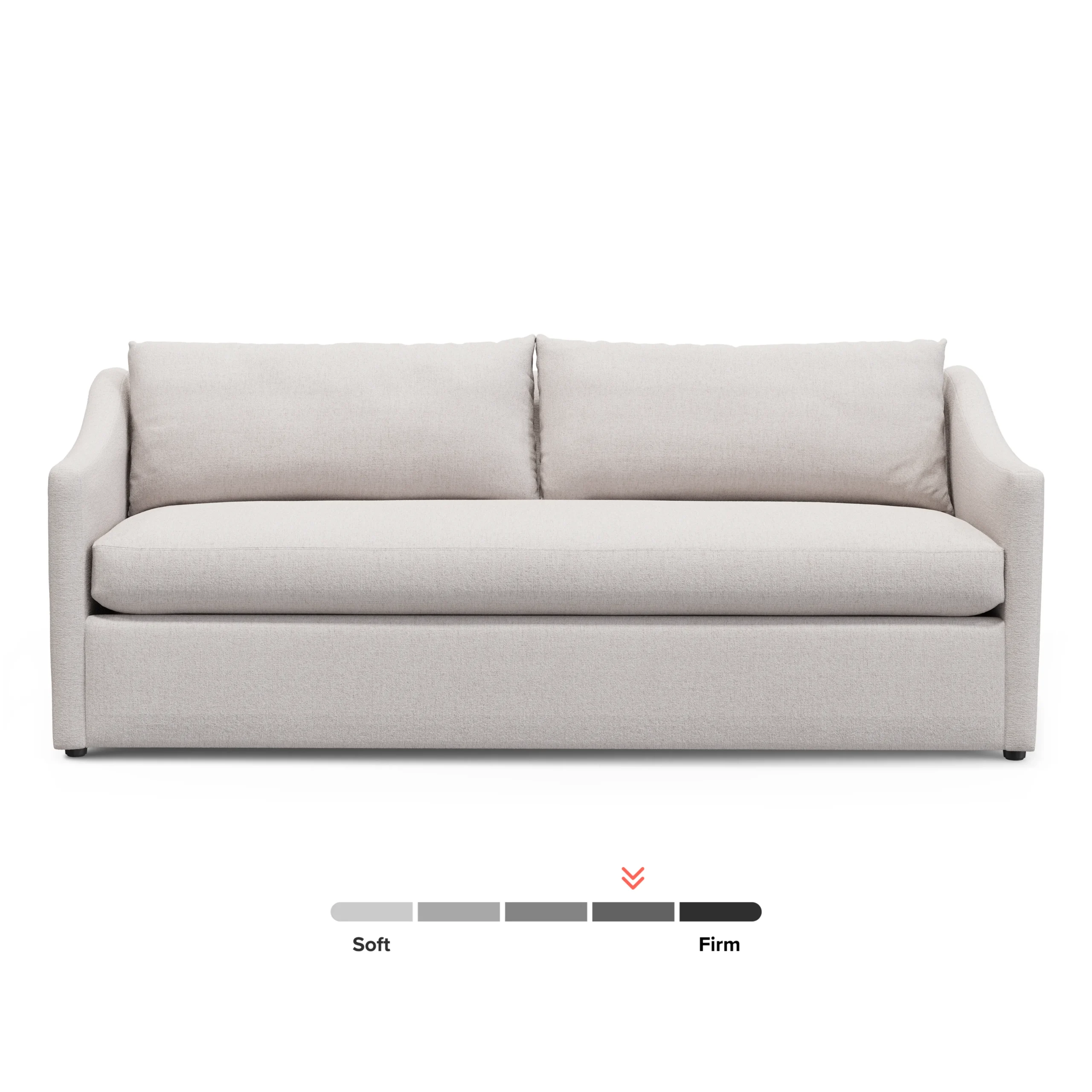 Landry 84.5_ Sofa Bed - Napa White - Image 4