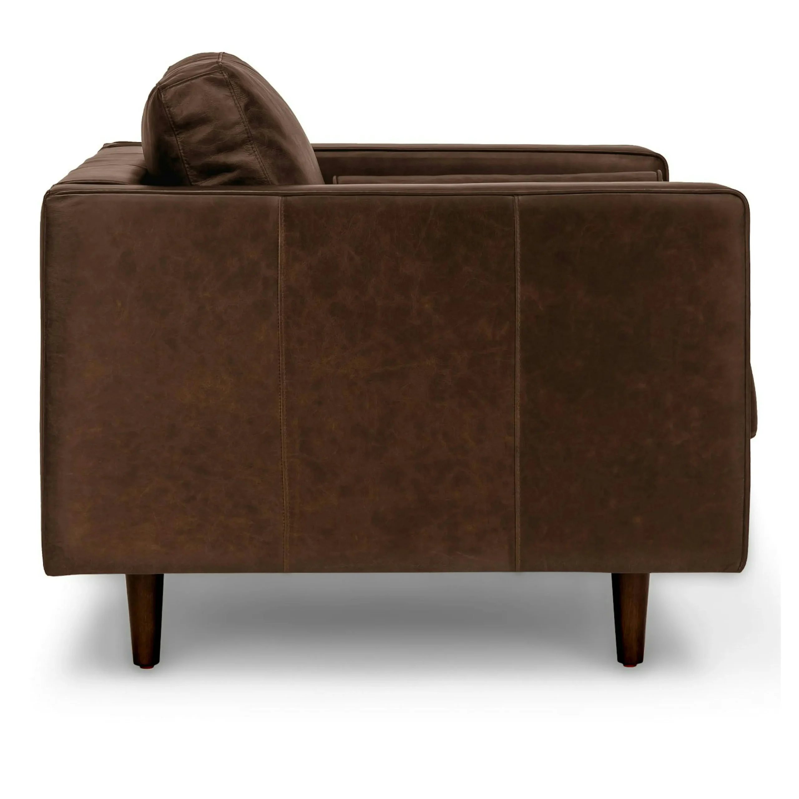 Sven 42_ Tufted Leather Lounge Chair - Charme Chocolat - Image 10