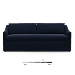 Landry 84.5_ Velvet Sofa Bed - Hale Ink