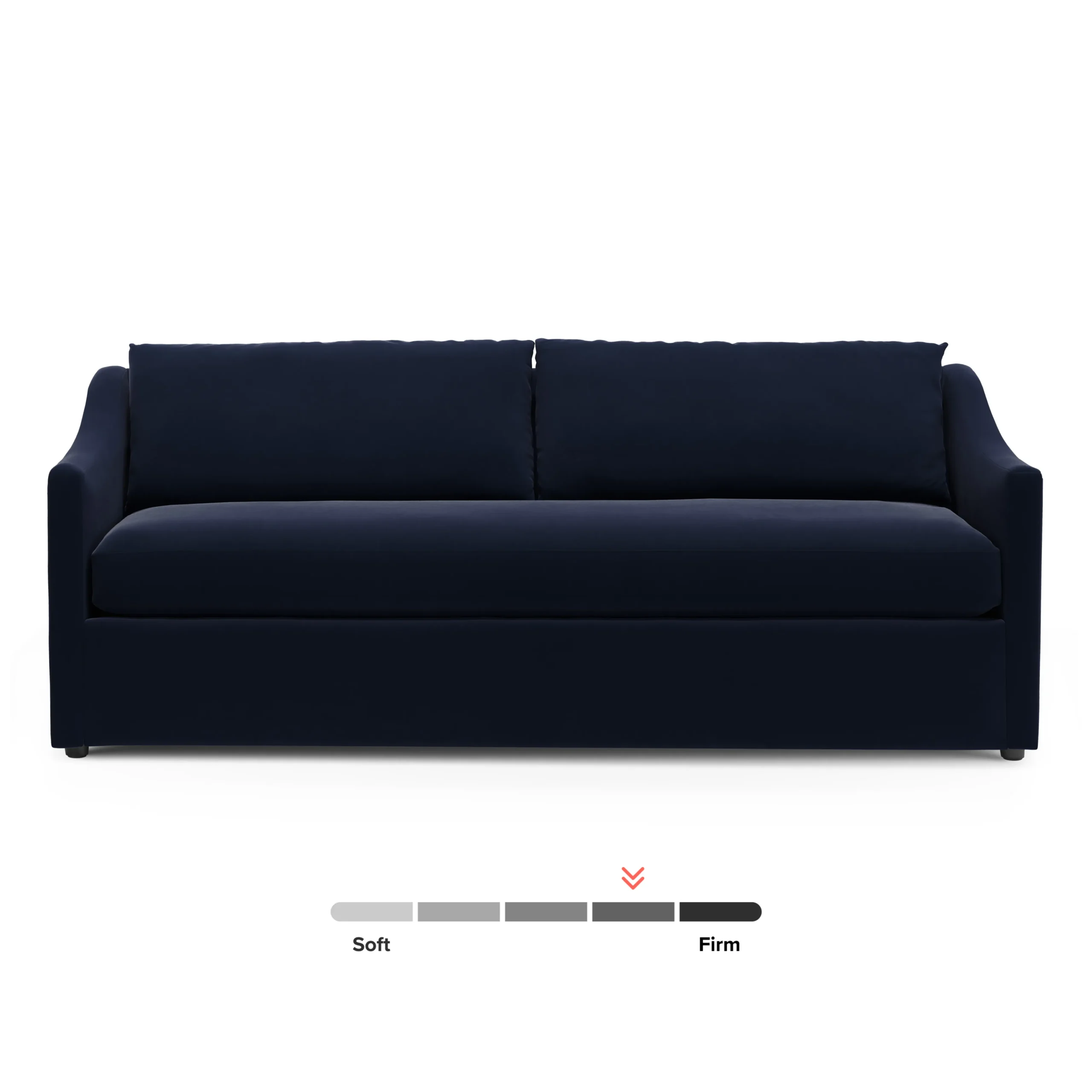 Landry 84.5_ Velvet Sofa Bed - Hale Ink - Image 4