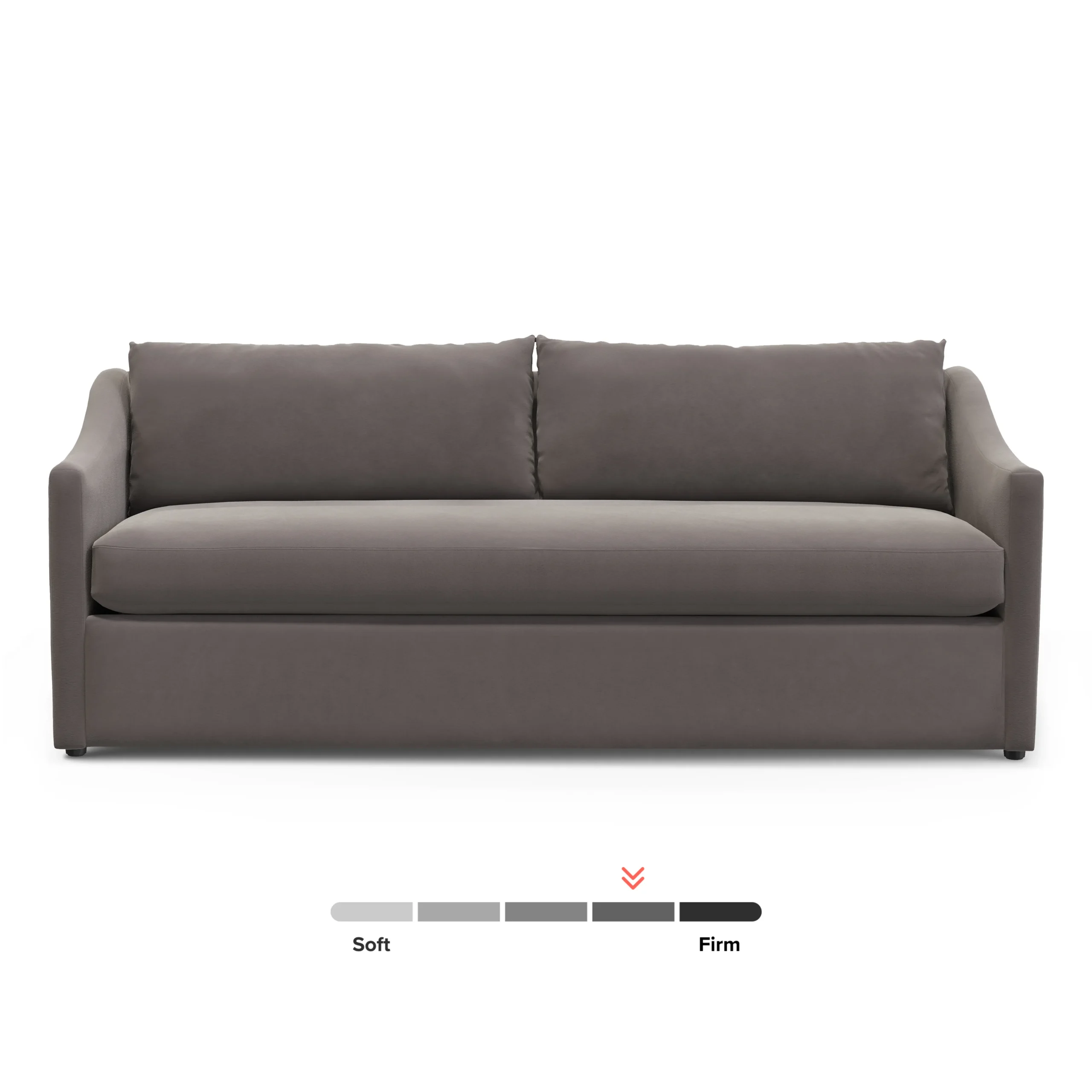 Landry 84.5_ Velvet Sofa Bed - Hale Warm Gray - Image 4