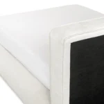Cigar King Upholstered Storage Bed - Ankara Ivory