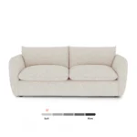 Leigh 86_ Sofa Bed - Ivory Wool Bouclé