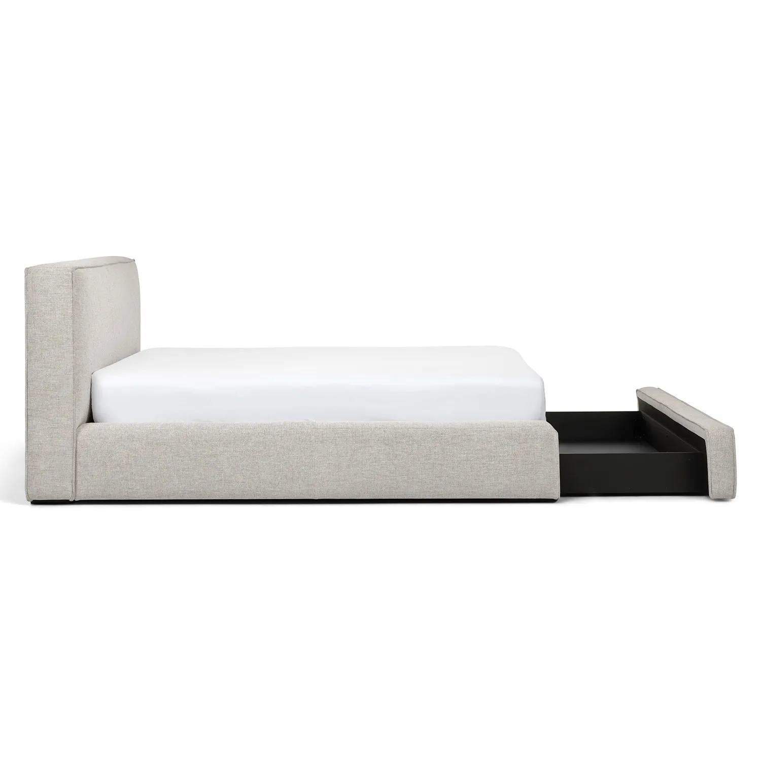 Cigar Queen Upholstered Storage Bed - Birch Ivory - Image 4
