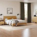 Cooper Queen Low Profile Bed - Natural Oak